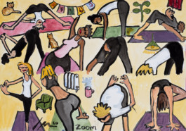 Yoga postures illustration